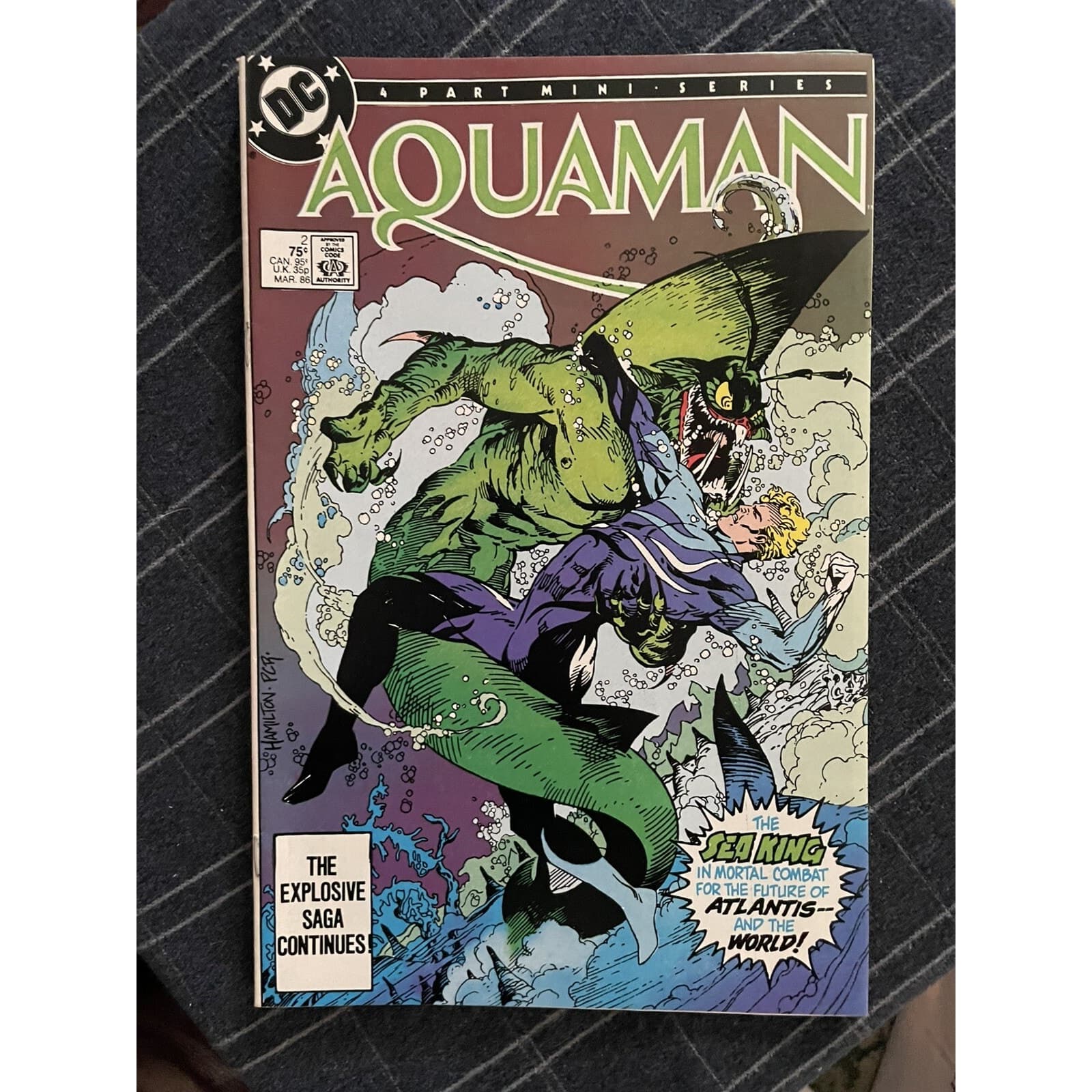 Aquaman vol. 2 #1 - 4 (1986 DC) Complete 4 Part Mini Series KEY ISSUE - Thumbnail 4