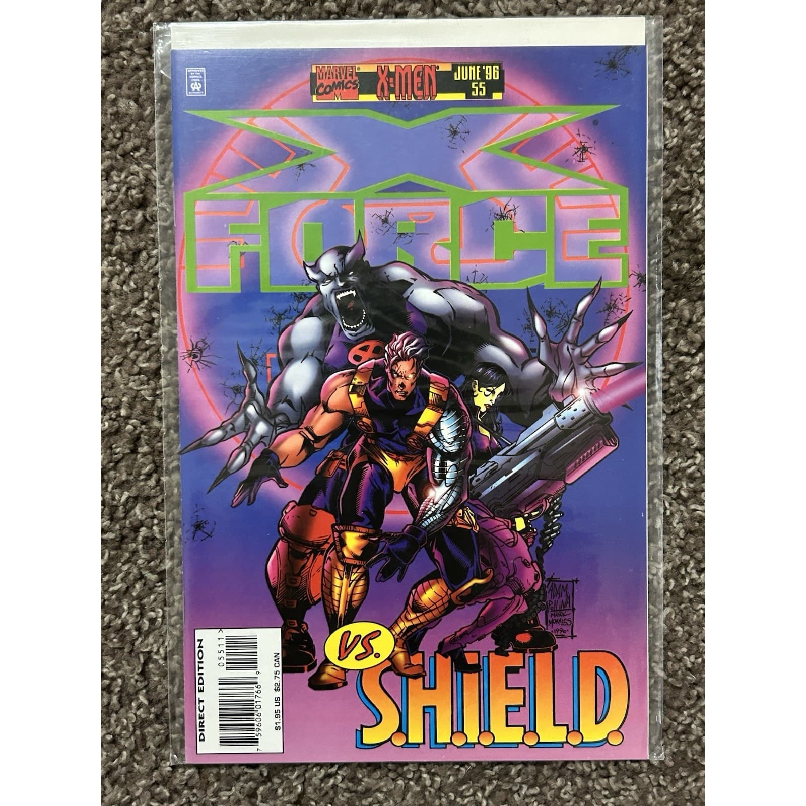 X-Force #51 - 55 (1996 Marvel) Lot Of 5 - 1 KEY ISSUE MELTDOWN - Shatterstar - Thumbnail 6