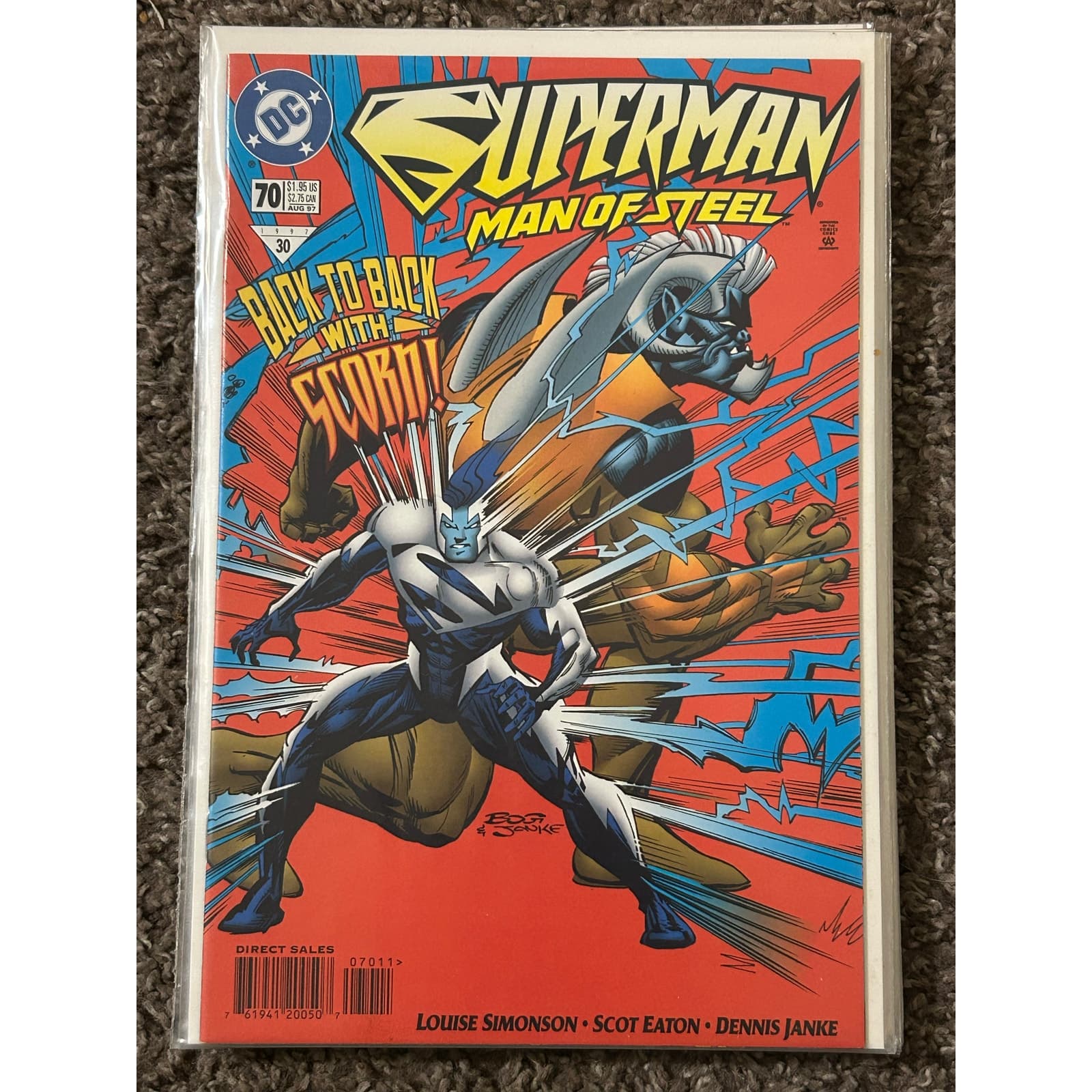 Superman The Man of Steel #66 - 75, 77 (1993 DC) Lot of 11 - 2 KEYS - Thumbnail 6
