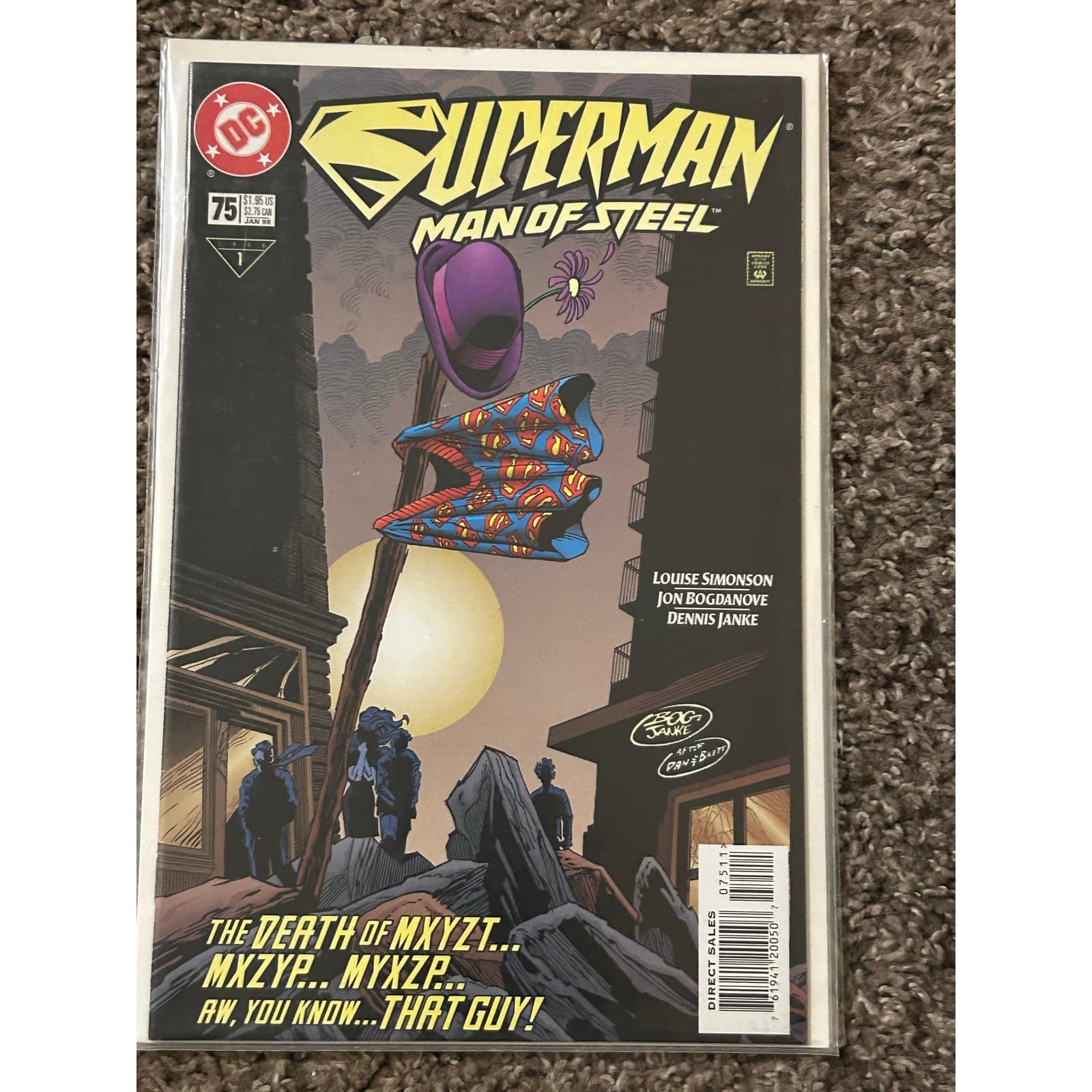 Superman The Man of Steel #66 - 75, 77 (1993 DC) Lot of 11 - 2 KEYS - Thumbnail 11
