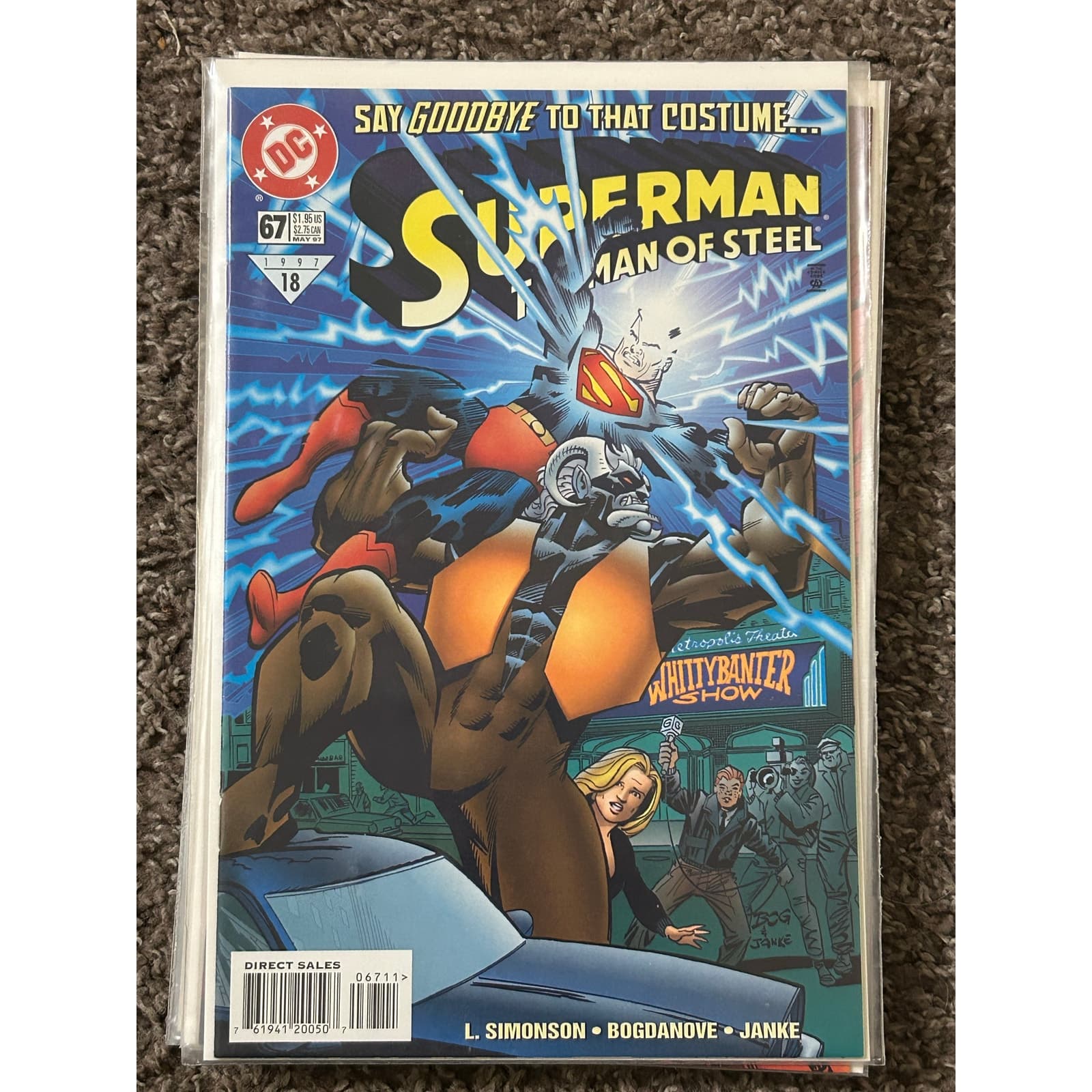 Superman The Man of Steel #66 - 75, 77 (1993 DC) Lot of 11 - 2 KEYS - Thumbnail 3