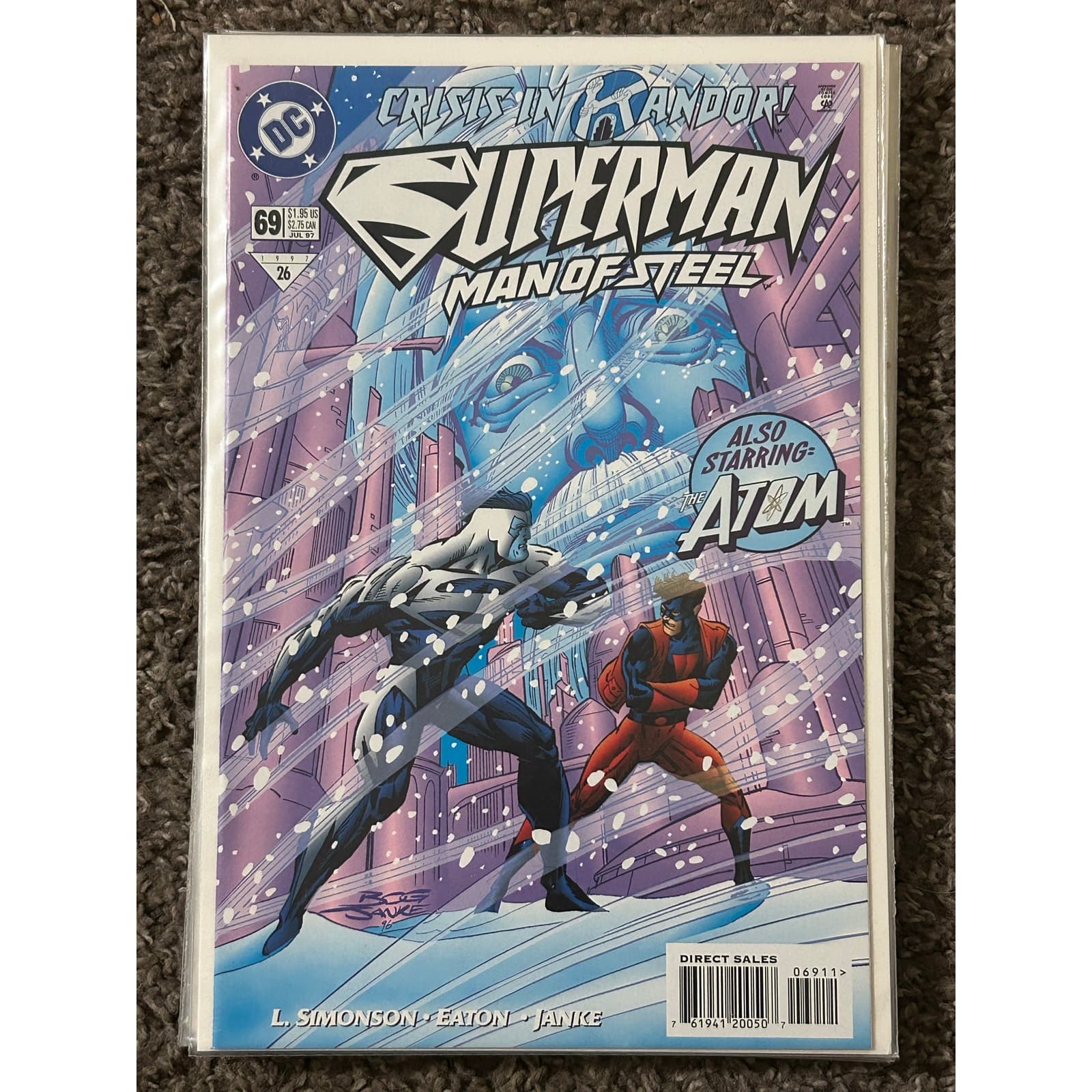 Superman The Man of Steel #66 - 75, 77 (1993 DC) Lot of 11 - 2 KEYS - Thumbnail 5