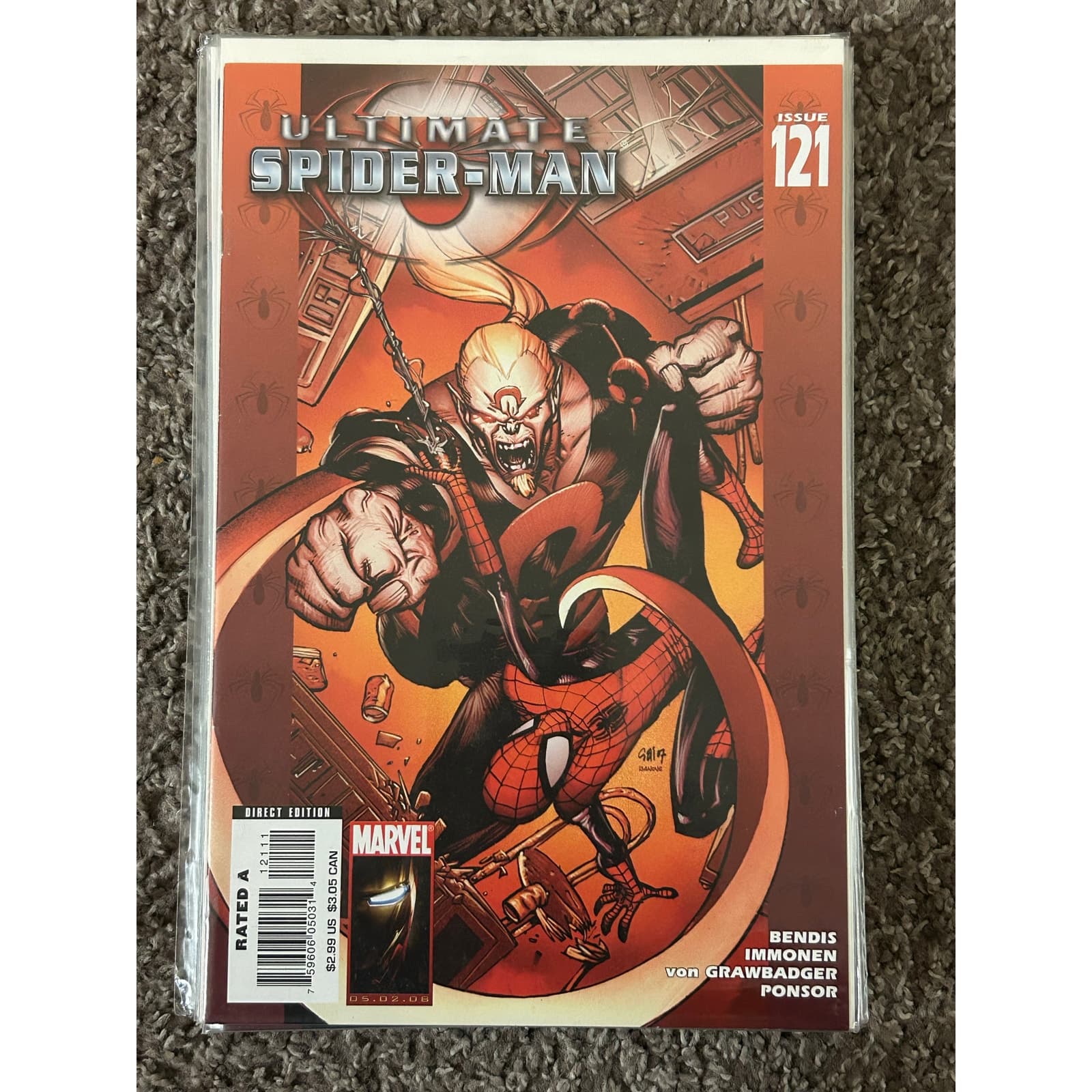Ultimate Spider-Man #120, 121, 122, 123 (2008 Marvel) Lot of 4 - X-Men Venom - Thumbnail 3