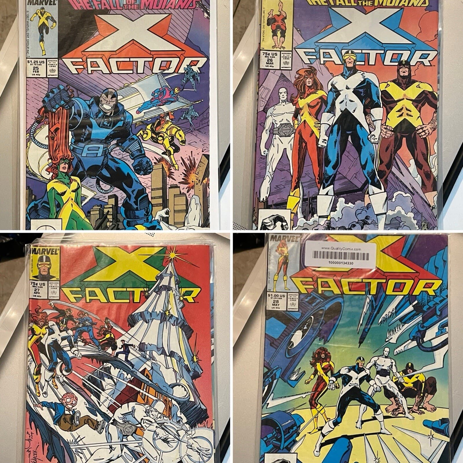 X-Factor #25 - 28 (1987 Marvel) 3 KEYS Horseman Of Death Lot of 4 - Image 1