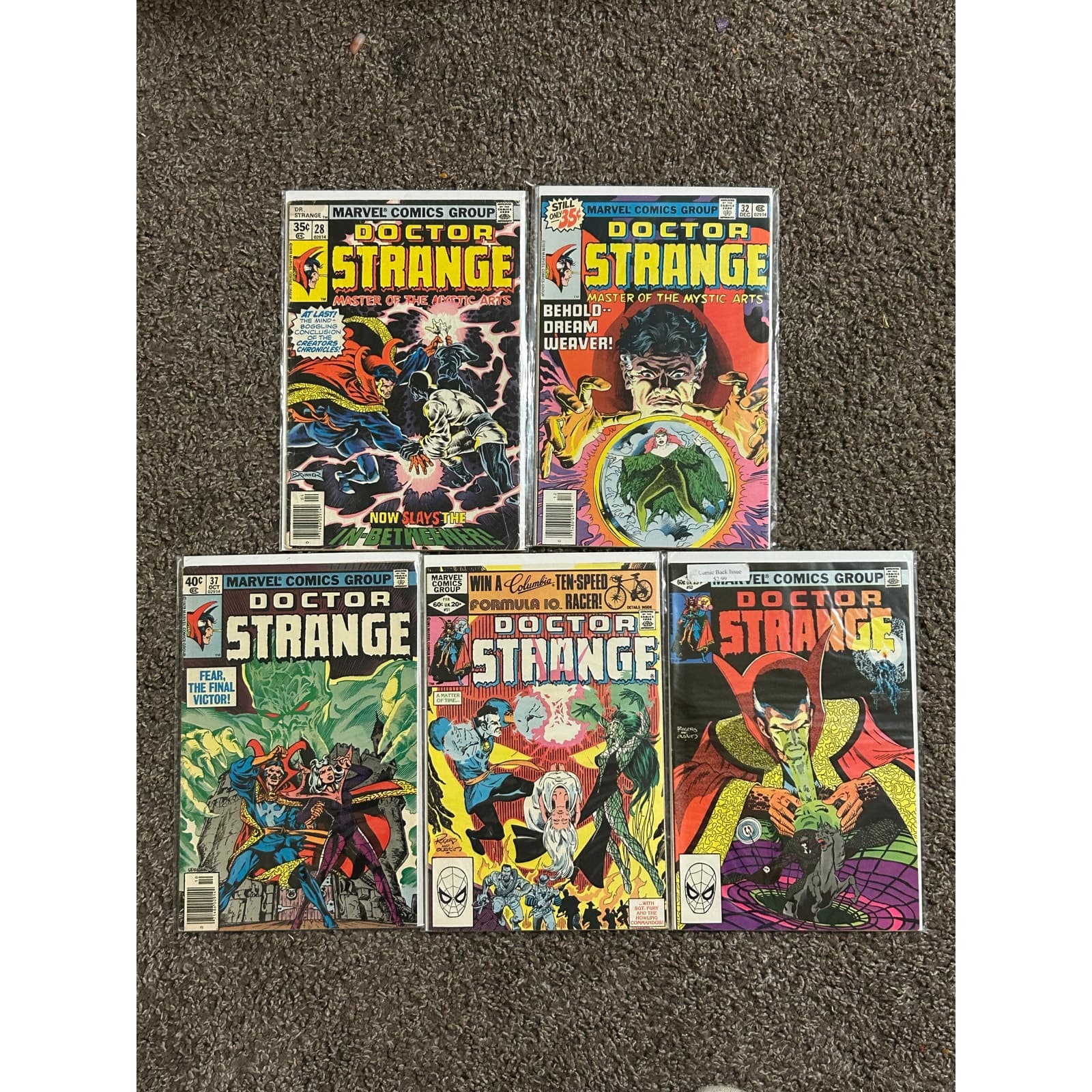 Doctor Strange 2nd Series #28, 32, 37, 51, 52 (1978 Marvel) Lot of 5 - Image 1