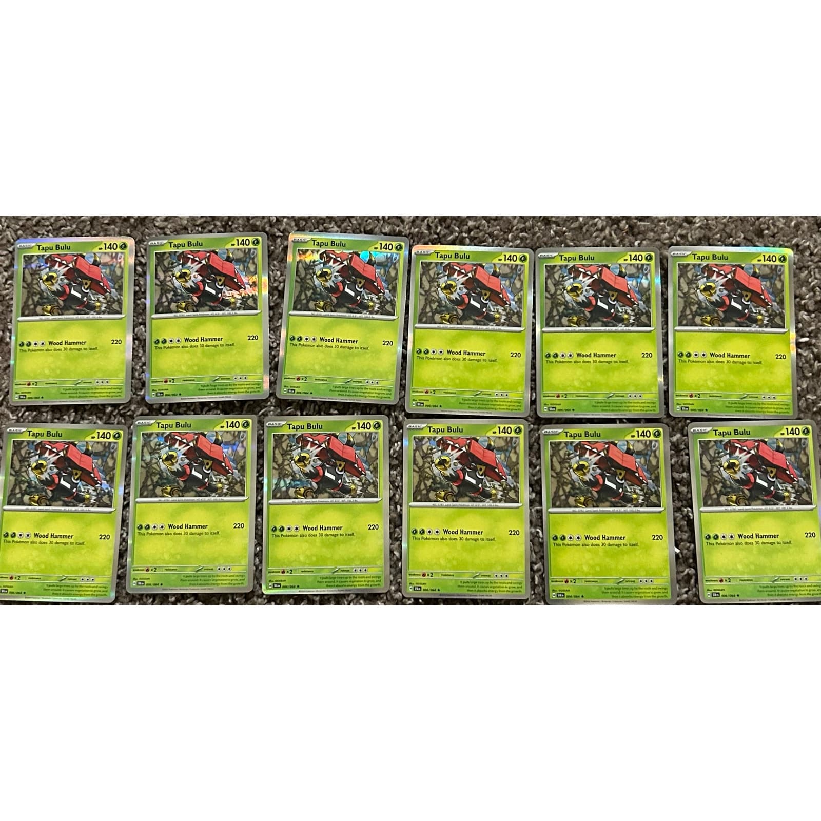 Tapu Bulu Shrouded Fable Pokemon #006/064 Rare Holofoil - Image 1