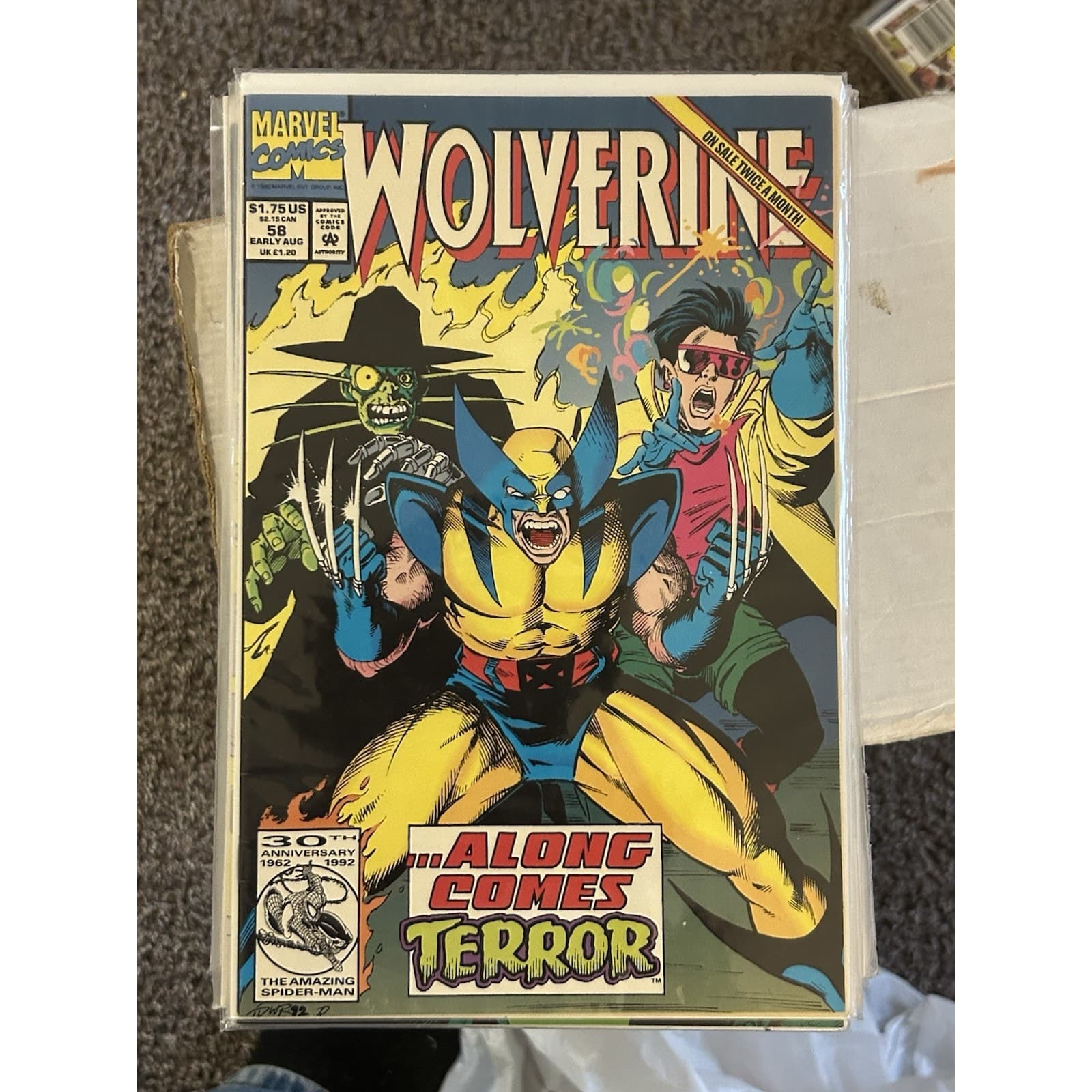 Wolverine 2nd Series #58, 59, 60, 61, 62 (1990 Marvel) Lot Of 5 - 1 KEY ISSUE - Thumbnail 2