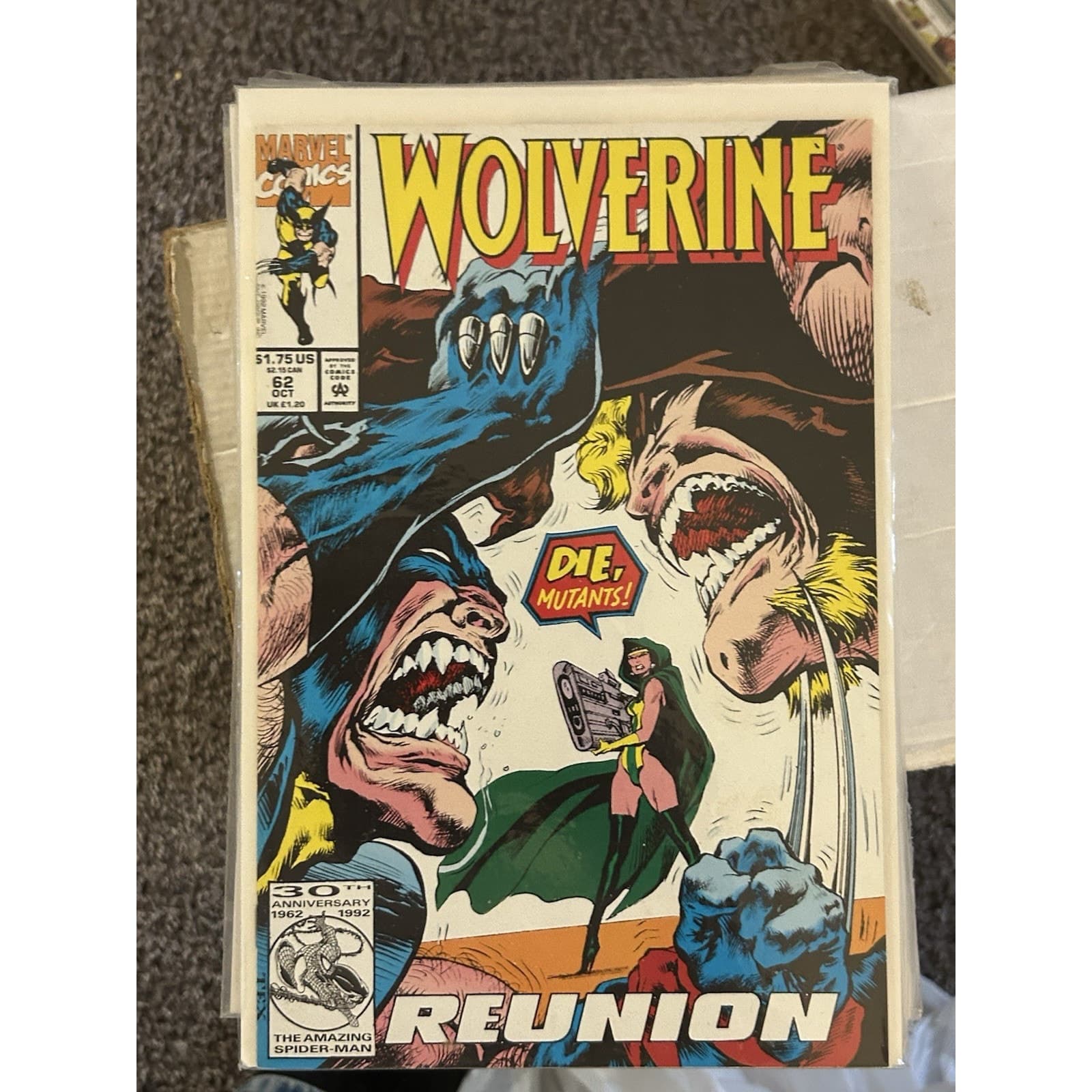 Wolverine 2nd Series #58, 59, 60, 61, 62 (1990 Marvel) Lot Of 5 - 1 KEY ISSUE - Thumbnail 6