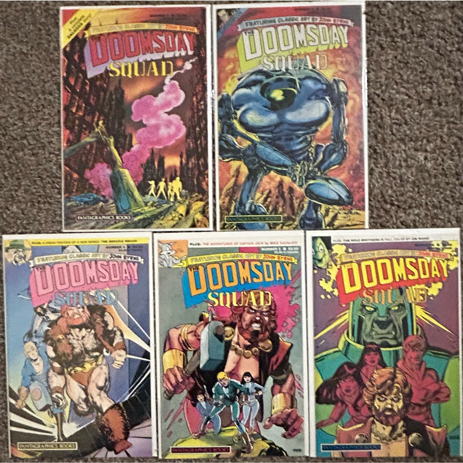 Doomsday Squad #1, 2, 4, 5, 6 (1986 Fantagraphics) Lot of 5 - Image 1