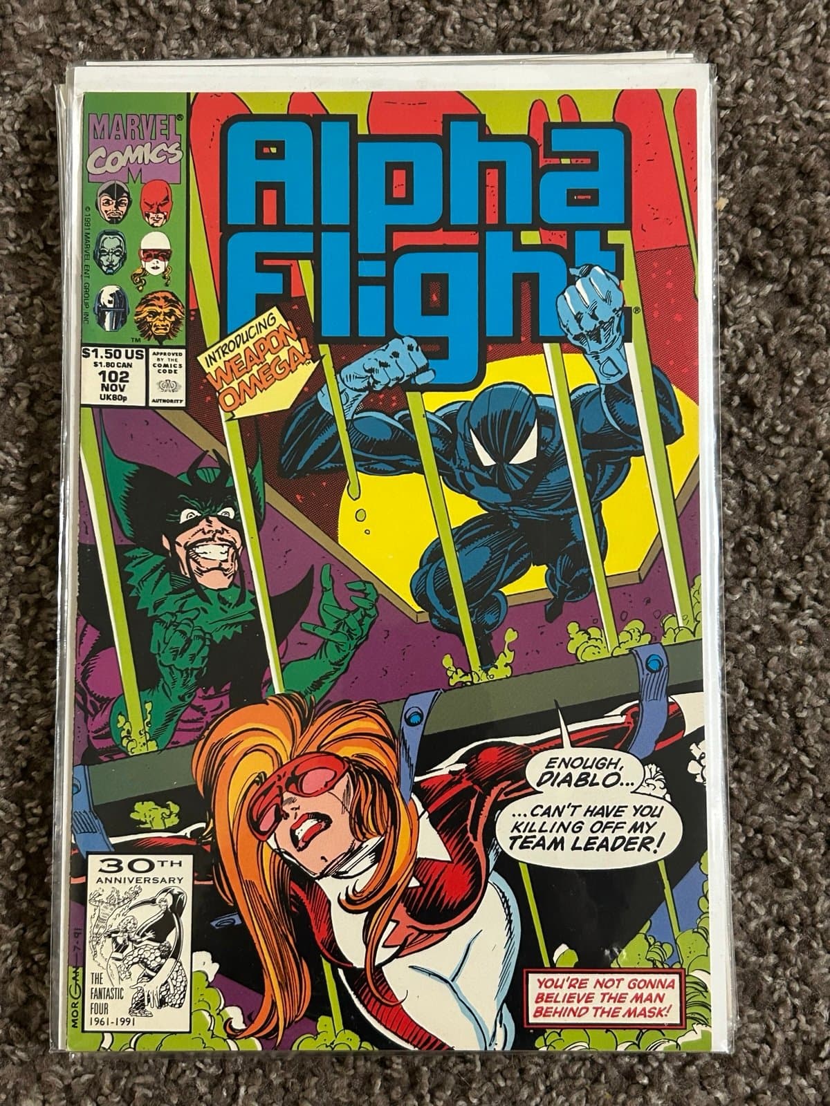 Alpha Flight #101 - 105 (1991 Marvel) Lot of 5 Weapon Omega - 1 KEY US Agent - Thumbnail 3