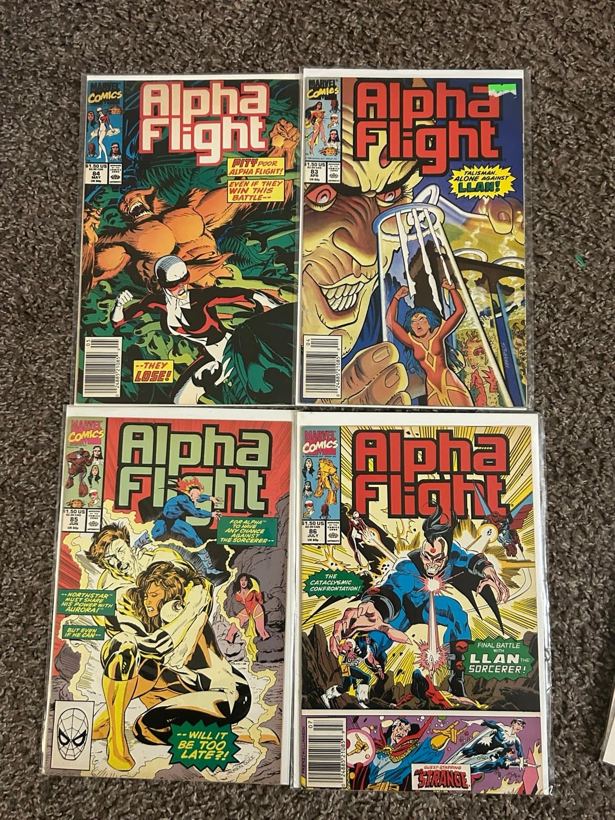 Alpha Flight #83 - 86 (1990 Marvel) Lot Of 4 - Image 1