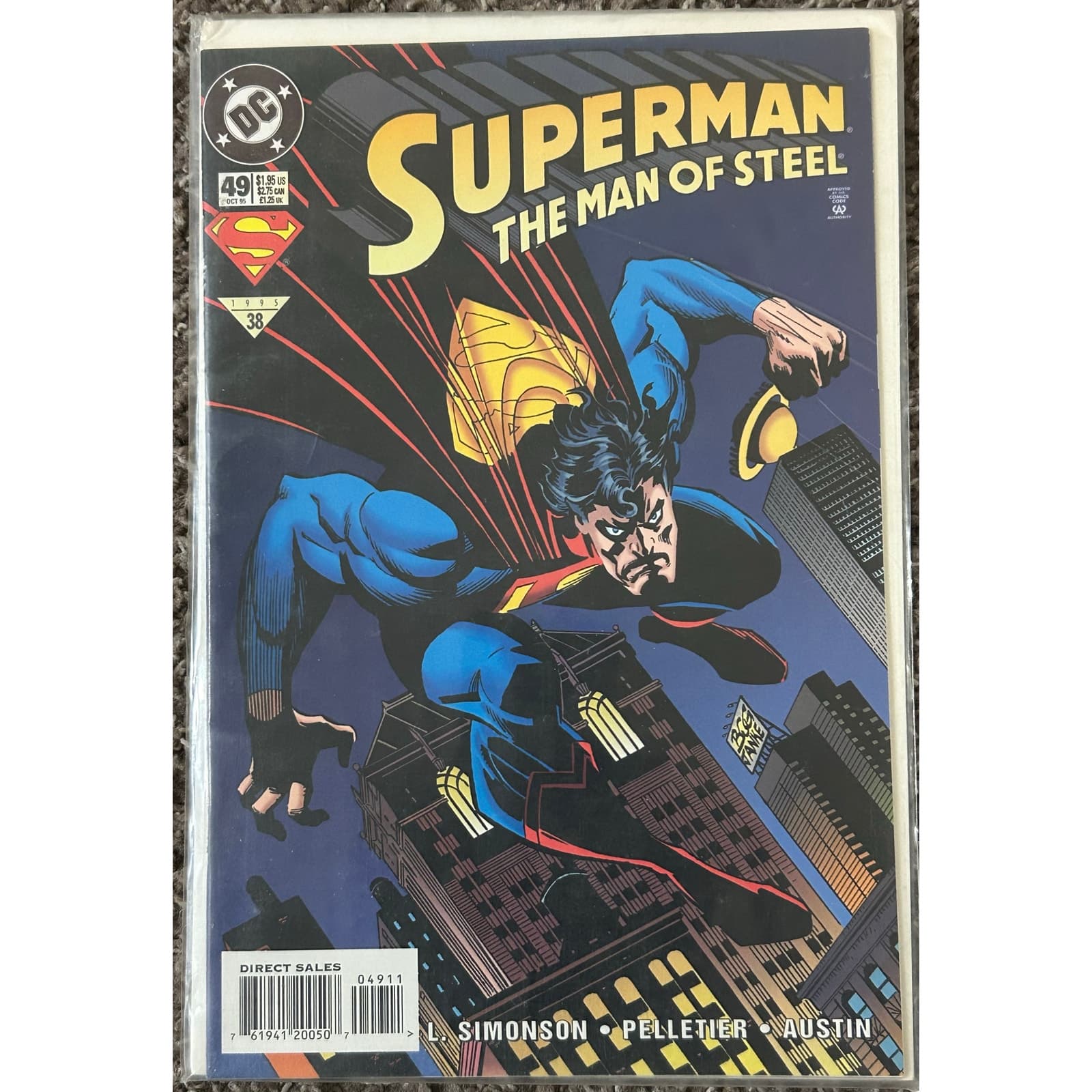 Superman The Man of Steel #43,46, 47, 49 (1995 DC) Lot of 4 - 1 KEY ISSUE - Thumbnail 5