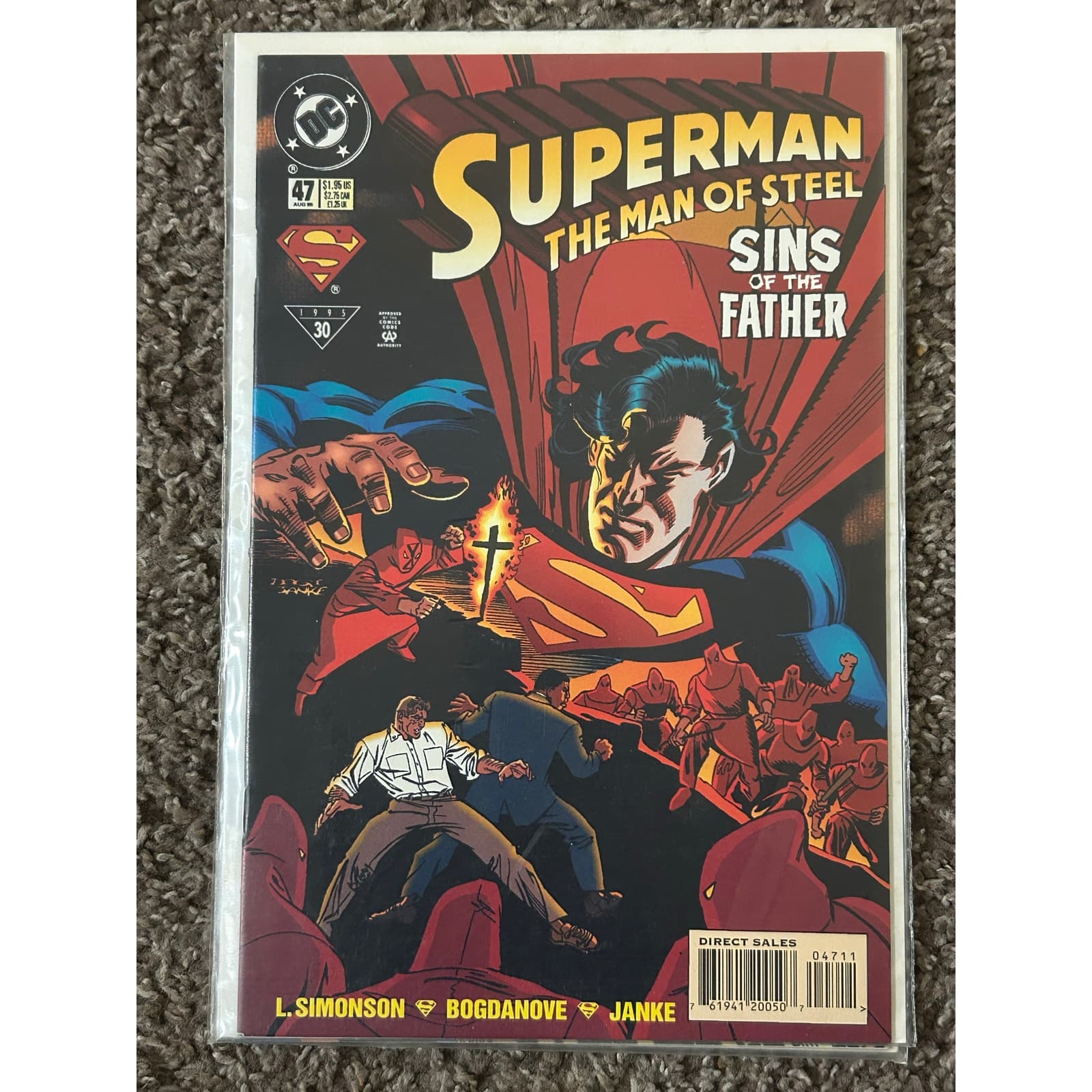 Superman The Man of Steel #43,46, 47, 49 (1995 DC) Lot of 4 - 1 KEY ISSUE - Thumbnail 4
