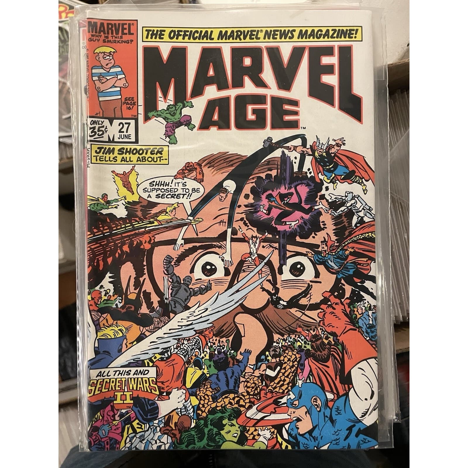 Lot Of 8 Marvel Age #21, 23, 24, 25, 26, 27, 28, 29 (1984 Marvel) 1 KEY ISSUE - Thumbnail 7
