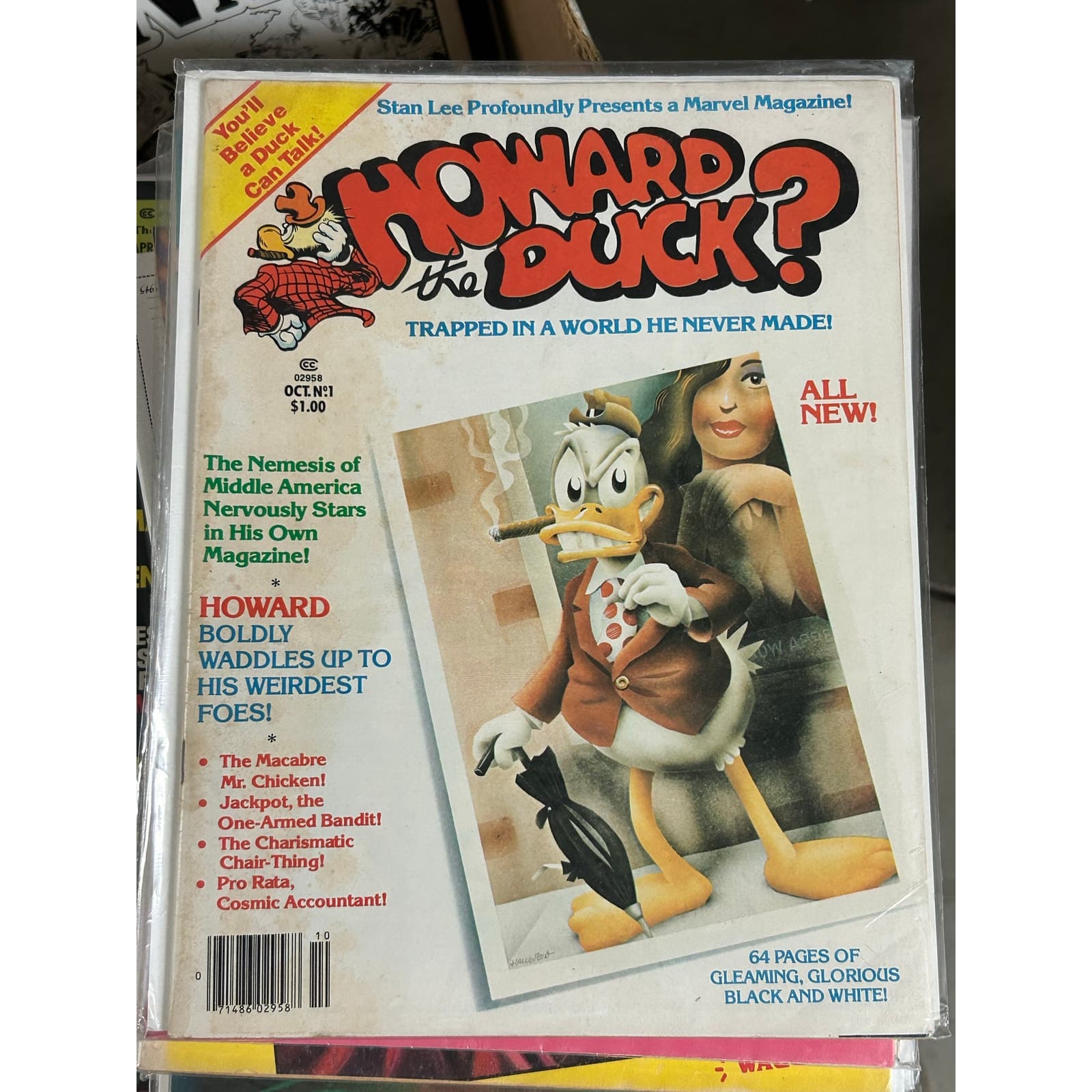 Howard the Duck Magazine #1, 2, 4, 5, 6, 7, 8, 9 (1976 Curtis Magazine) 1 KEY - Thumbnail 2