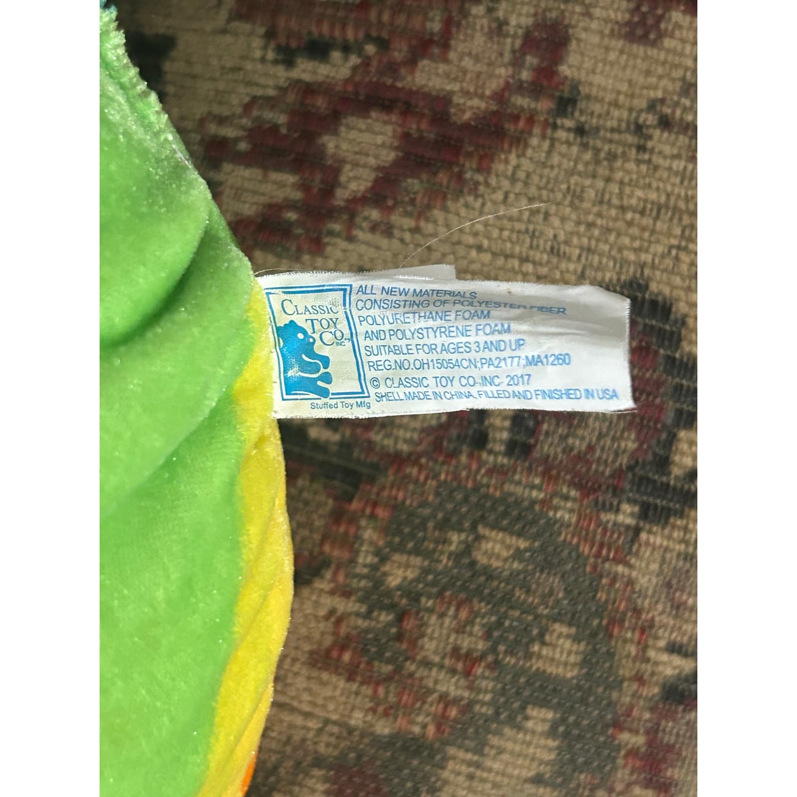 Rainbow Poop Emoji Plush Toy 12in (2017 Classic Toy Co.) - Thumbnail 3