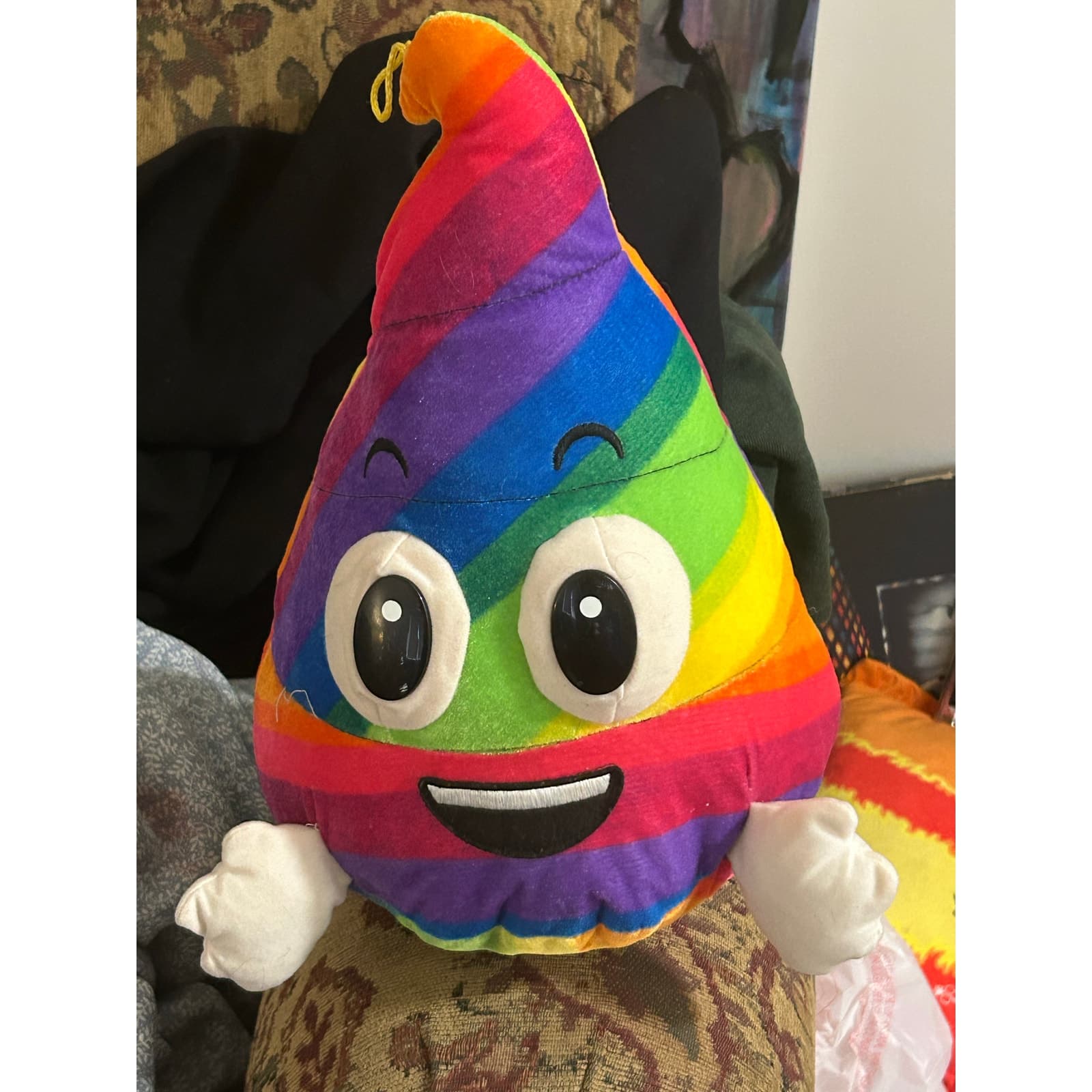 Rainbow Poop Emoji Plush Toy 12in (2017 Classic Toy Co.) - Image 1