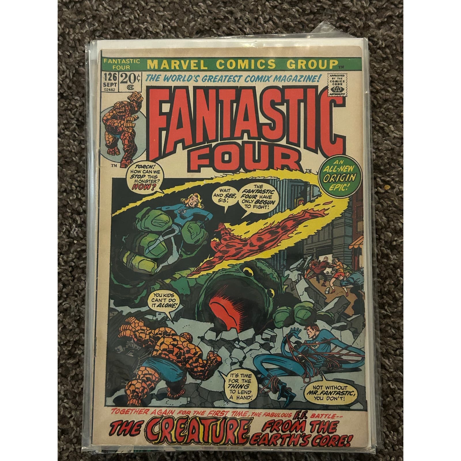 Fantastic Four Vol. 1 #126, 131, 161, 163, 164 (1971 Marvel) Lot of 5 - 2 KEYS - Thumbnail 2