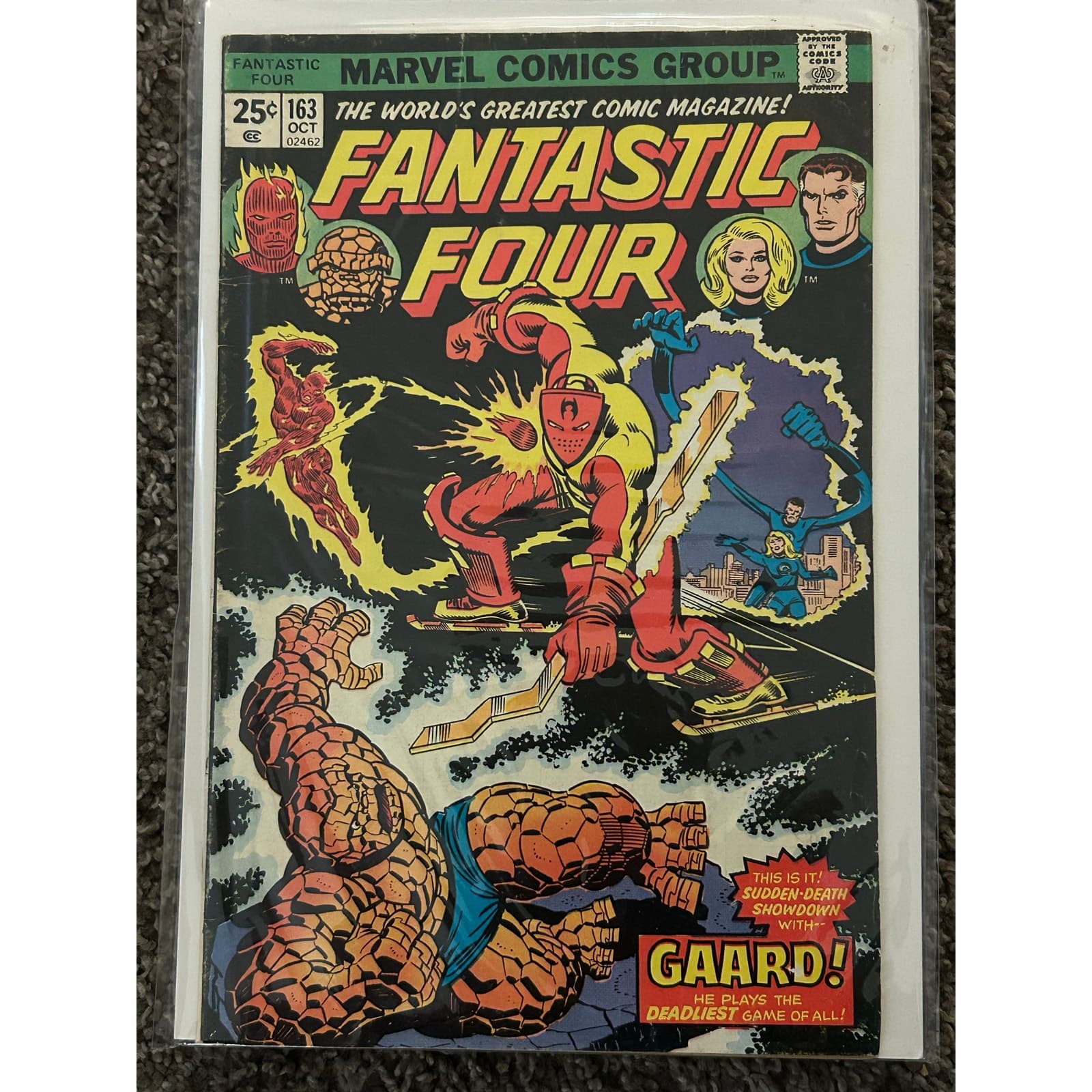 Fantastic Four Vol. 1 #126, 131, 161, 163, 164 (1971 Marvel) Lot of 5 - 2 KEYS - Thumbnail 4