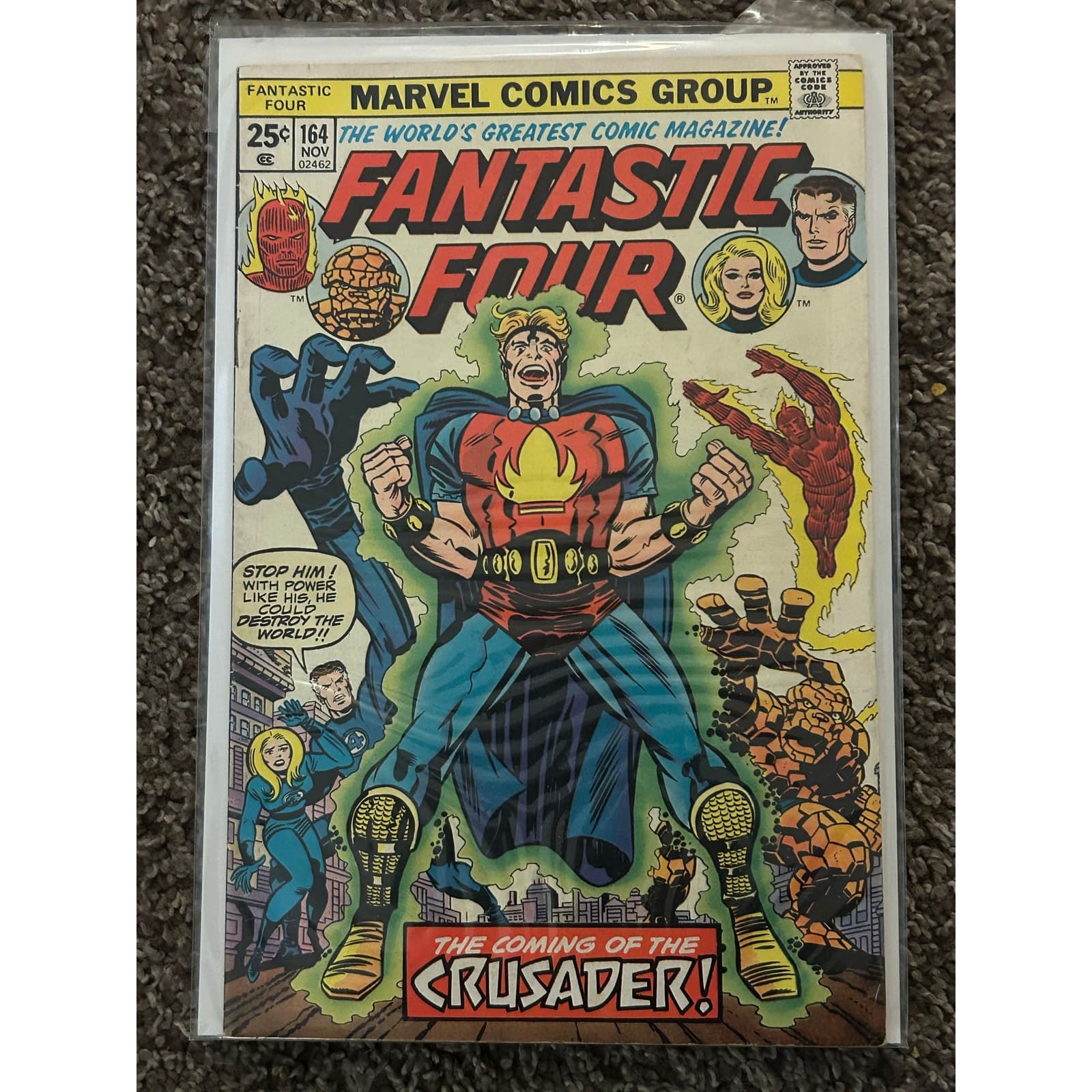 Fantastic Four Vol. 1 #126, 131, 161, 163, 164 (1971 Marvel) Lot of 5 - 2 KEYS - Thumbnail 3
