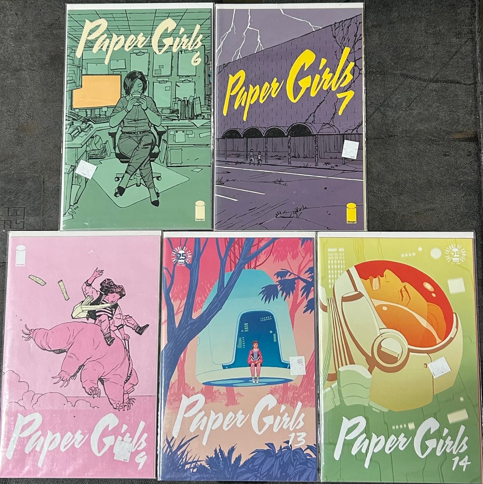Paper Girl #6, 7, 9 13, 14 (2018 Image) Lot Of 5