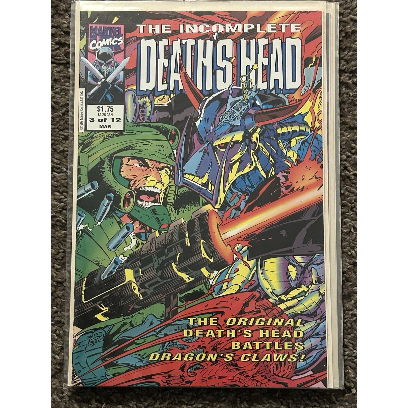 Incomplete Death's Head 1 - 7 (1993 Marvel UK) 12 ISSUE MINI SERIES - LOT OF 7 - Thumbnail 4