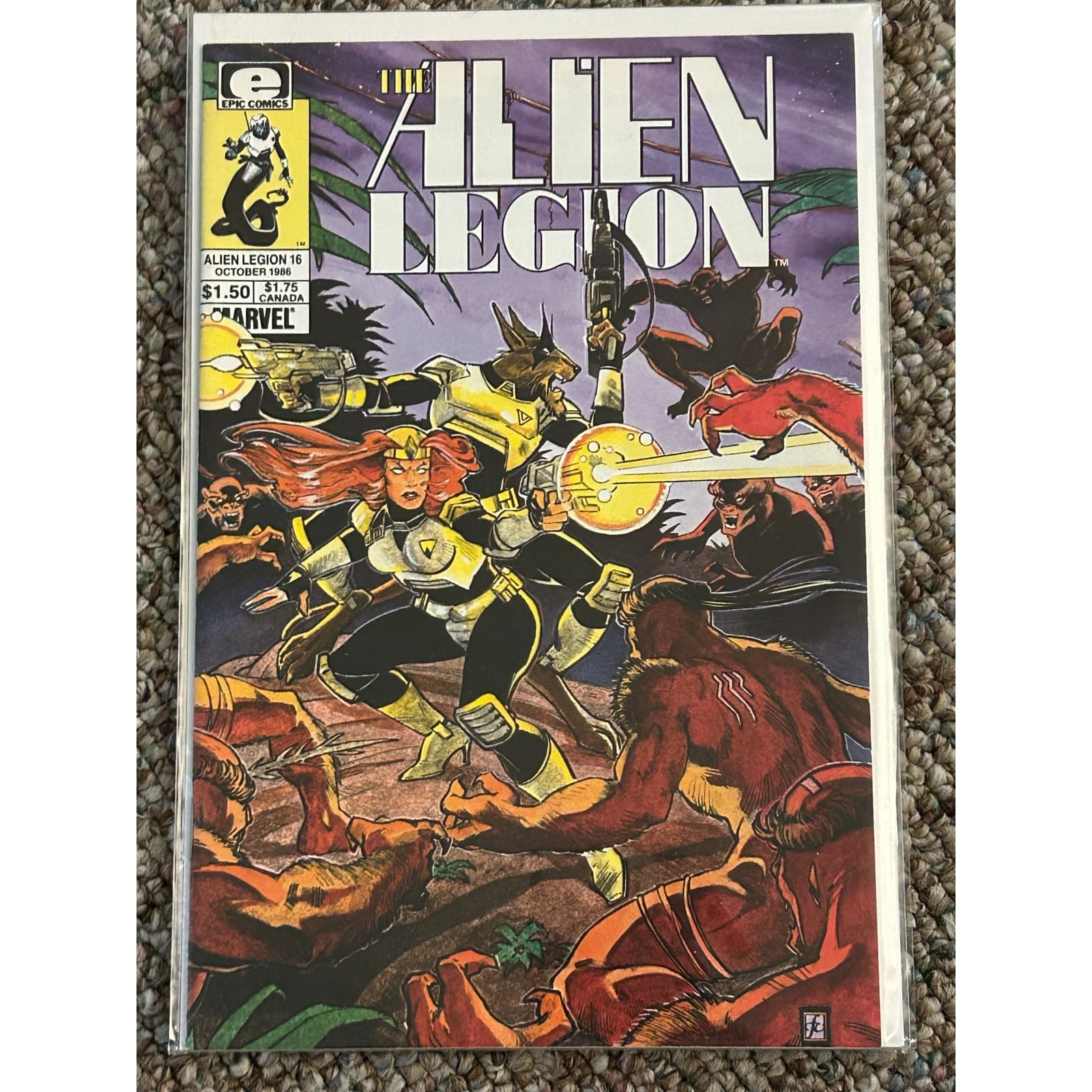 Alien Legion #15, 16, 18, 19 (1986 Epic Comics) Lot of 4 - Thumbnail 3