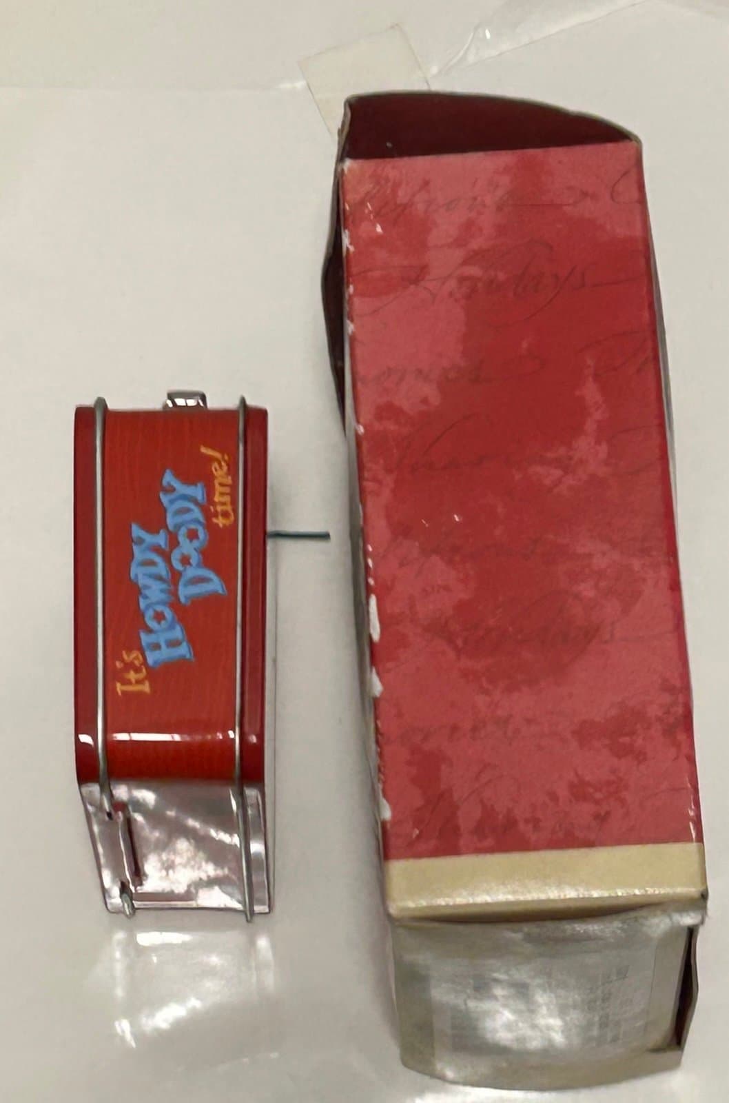 1999 Hallmark Keepsake Christmas Ornament Howdy Doody Lunch Box Set - Thumbnail 2