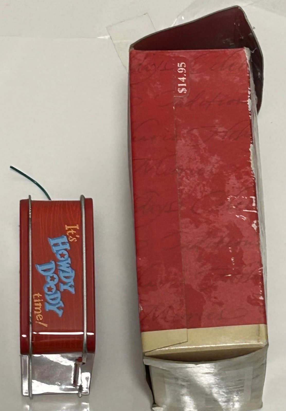 1999 Hallmark Keepsake Christmas Ornament Howdy Doody Lunch Box Set - Thumbnail 4