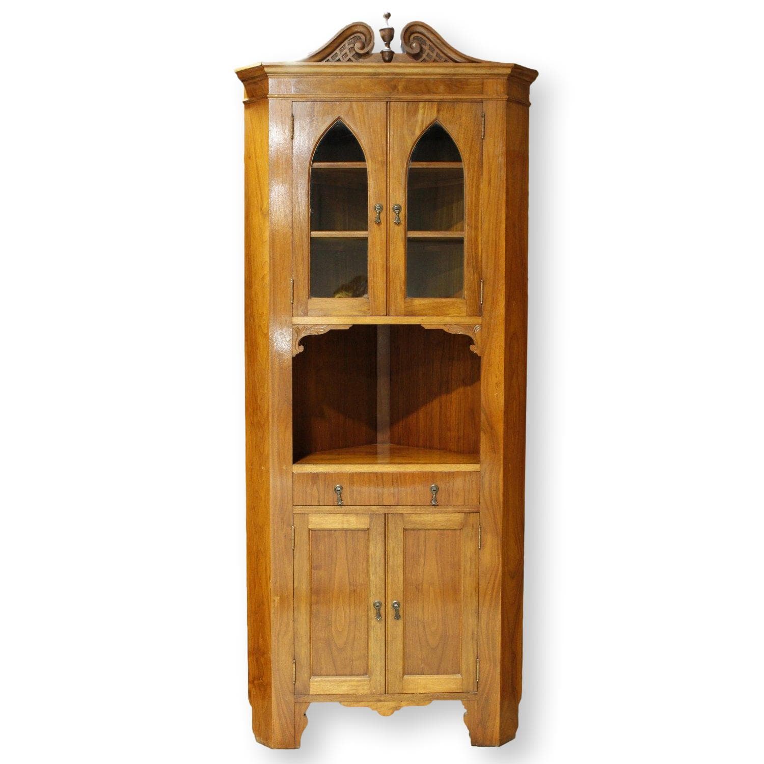 Mahogany Corner Cabinet - Image 1