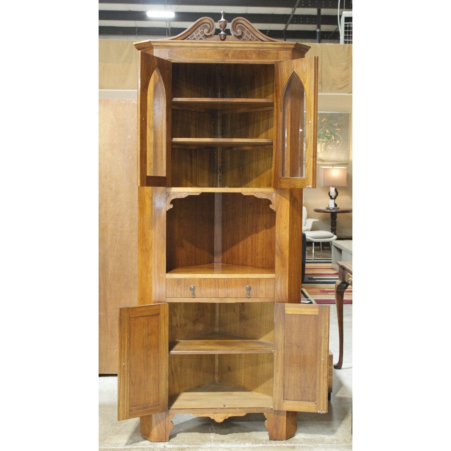 Mahogany Corner Cabinet - Thumbnail 3