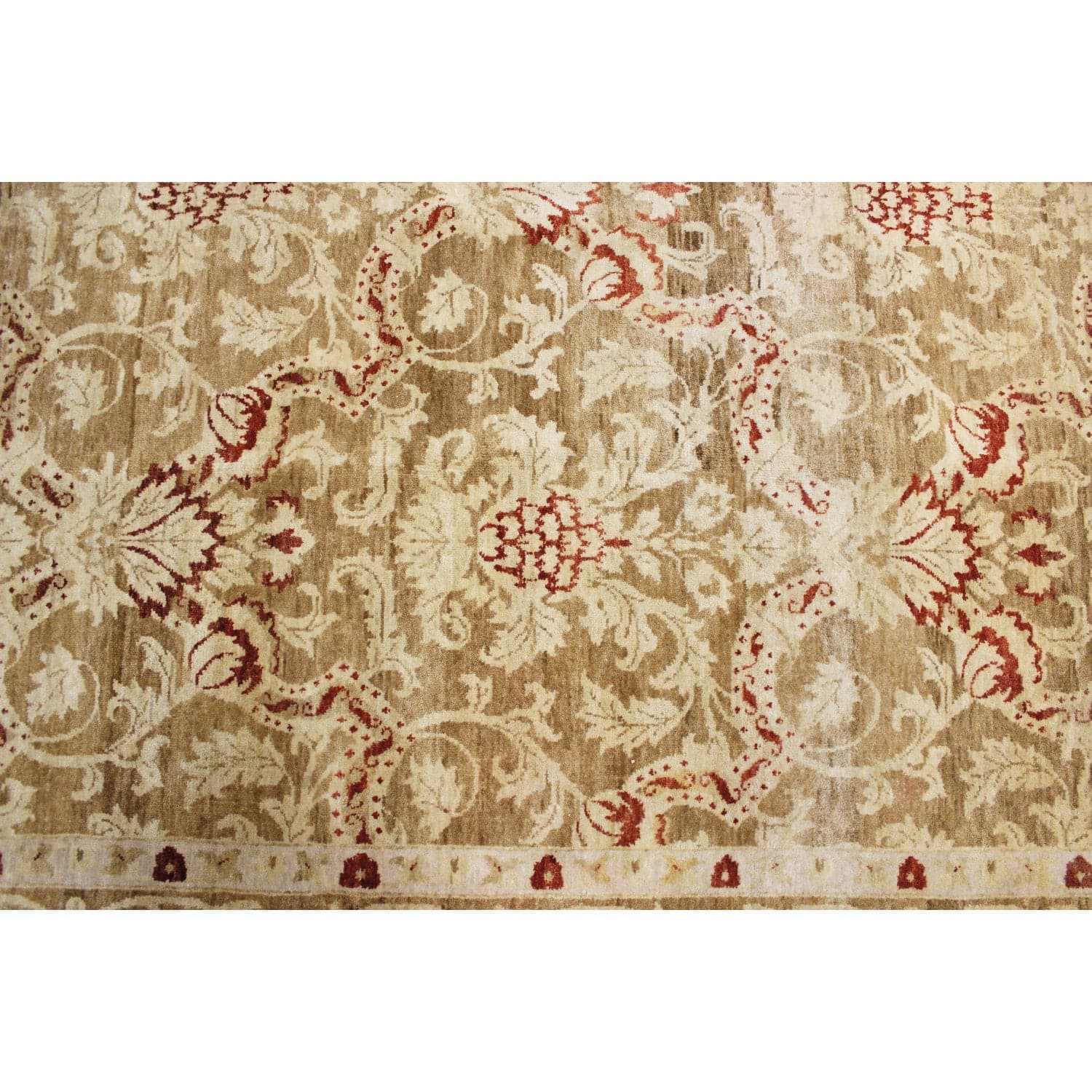 8' 7'' X 11' 9'' Gold Wool Area Rug - Thumbnail 3