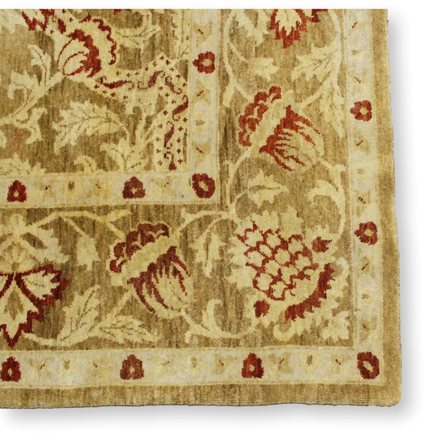 8' 7'' X 11' 9'' Gold Wool Area Rug - Thumbnail 2