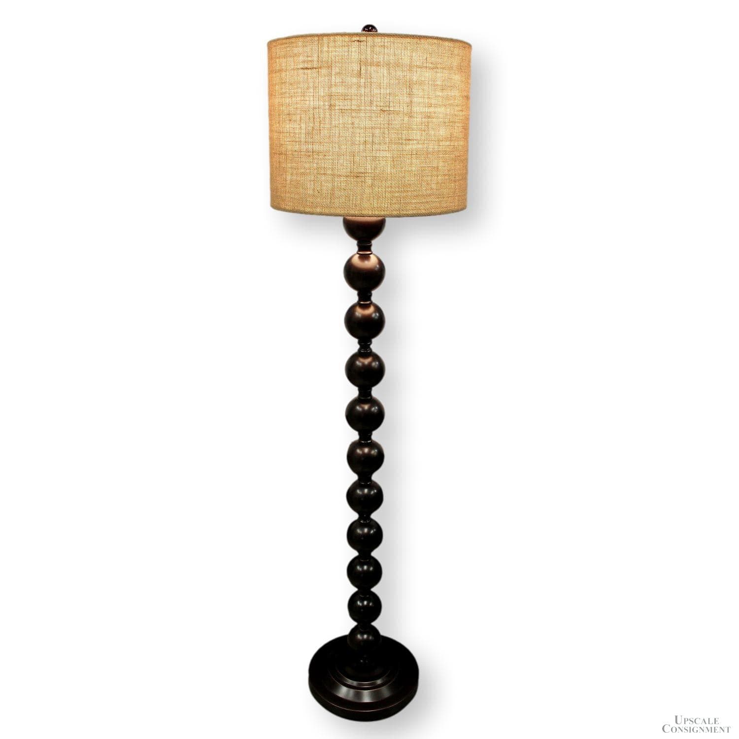 Stacked Bronze Ball Floor Lamp - Thumbnail 2