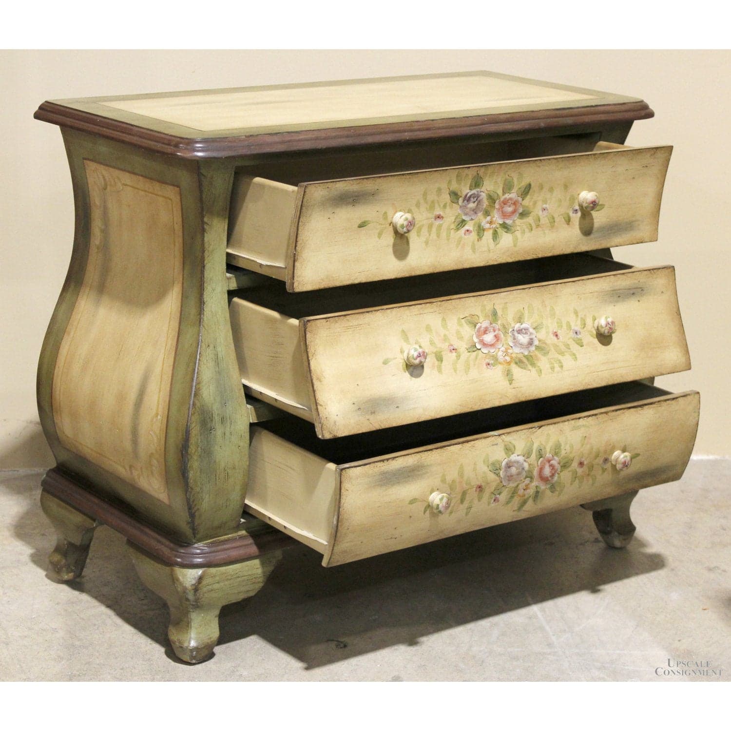 Handpainted Bombe Chest - Thumbnail 2