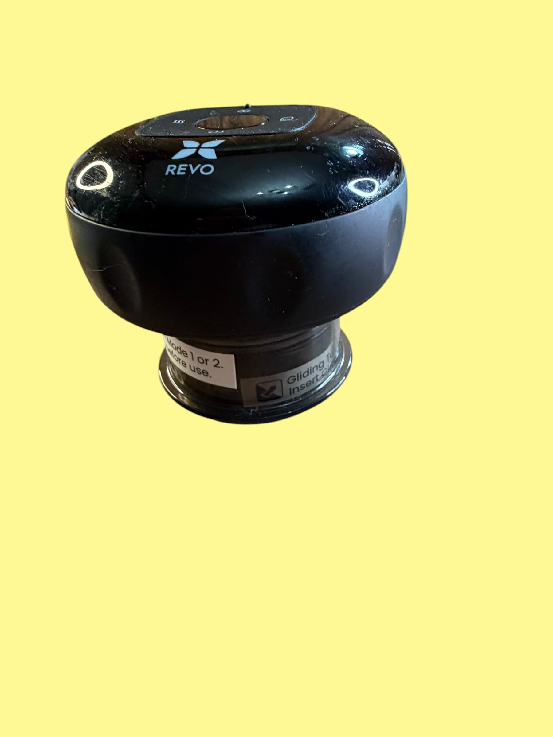 REVO Heated Massager Cupping Device Black Digital Heat Vibration Gliding Tip - Thumbnail 2