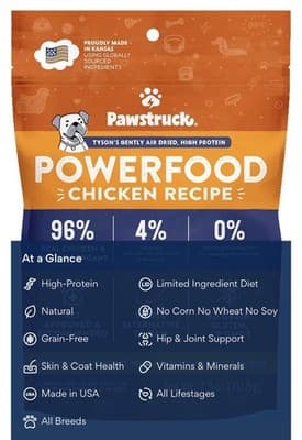 Pawstruck Premium Air Dried Dog Food with 96% Meat, Chicken Flavor, 2 lb. Bag - Thumbnail 2