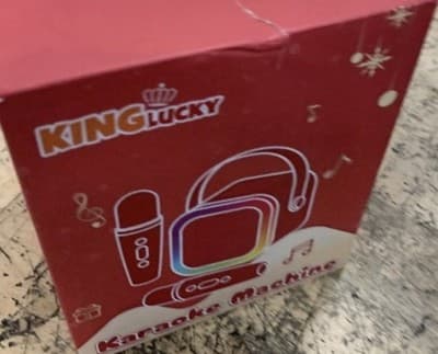 MINI KARAOKE MACHINE Kinglucky for children the best birthday gift 3-12years - Thumbnail 2