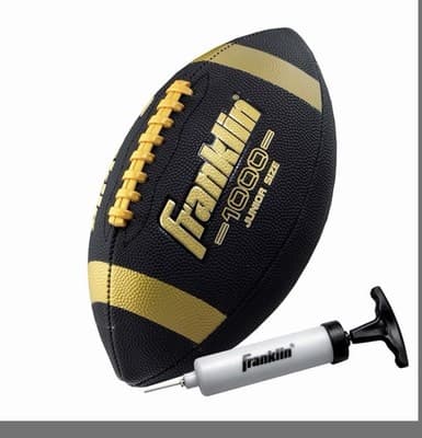Franklin Sports Youth Football Junior Extra Grip 1000 Football for Kids - Image 1
