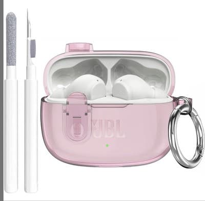 Compatible with JBL Vibe 200TWS/JBL Vibe Beam/Beam 2 Case Cover Clear Lock Clip - Image 1