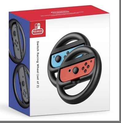 Nintendo Switch Joy Con Steering Wheel Official Accessory Pair of Gaming Wheels - Image 1