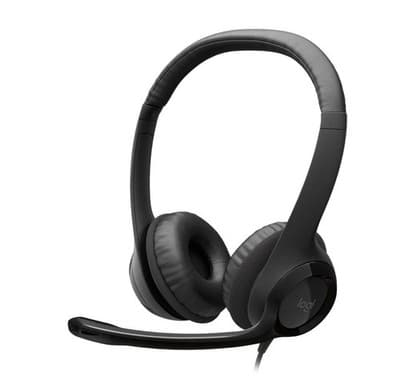 Logitech H390 Wired Headphones with Mic, USB-A Headset with Microphone for PC, N - Image 1