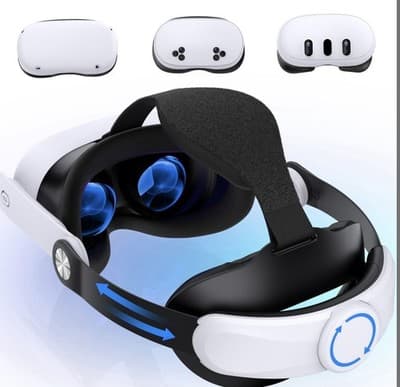 Head Strap for Meta Quest 3S/Quest 3/Quest 2 VR Headsets with Head Soft Cushions - Image 1