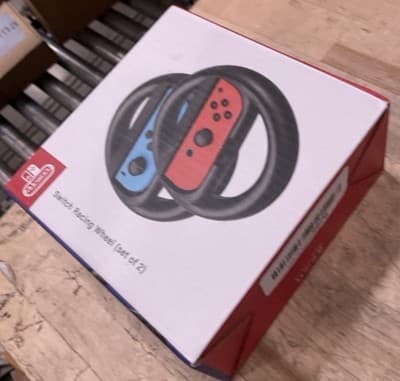 Nintendo Switch Joy Con Steering Wheel Official Accessory Pair of Gaming Wheels - Thumbnail 2