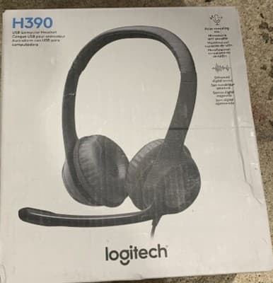 Logitech H390 Wired Headphones with Mic, USB-A Headset with Microphone for PC, N - Thumbnail 2
