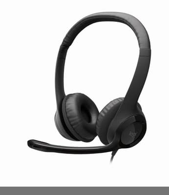 Logitech H390 Wired Headphones with Mic, USB-A Headset with Microphone for PC, N - Image 1