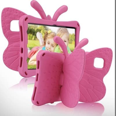 Fire HD 10 Tablet 11th Gen 2021 case Cute Butterfly Fire HD 10 2021/2023 Pink - Image 1
