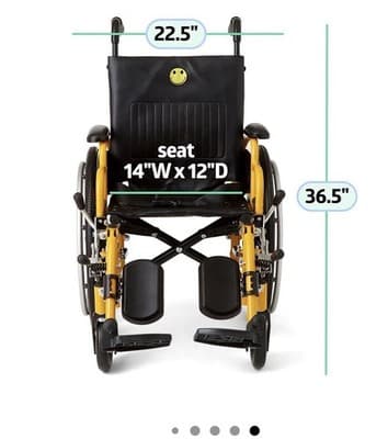 Medline Pediatric Wheelchair for Children - Promoting Comfort and Mobility - Thumbnail 2