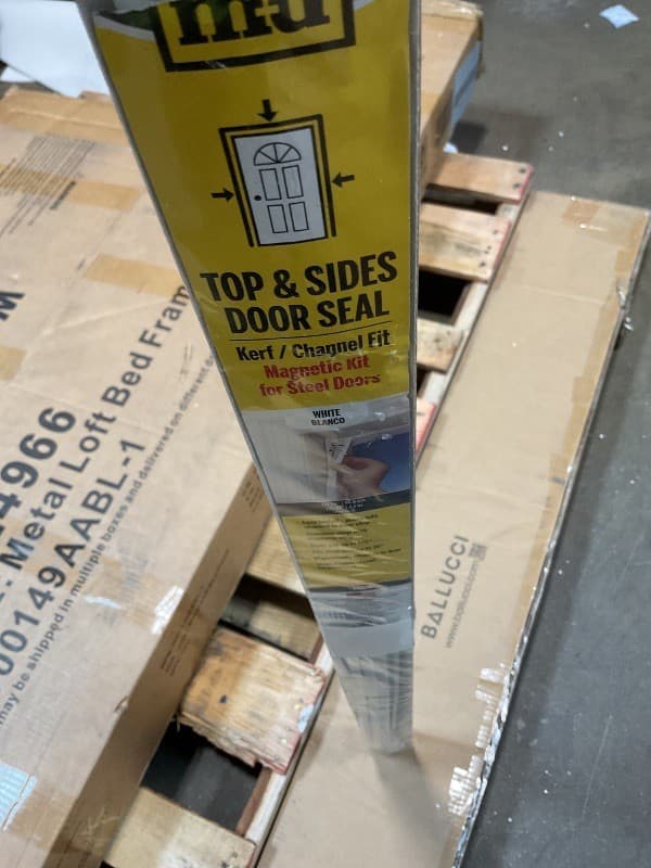 M-D Building Products 47006 White Vinyl with Magnetic Strip Top and Sides Door - Thumbnail 4