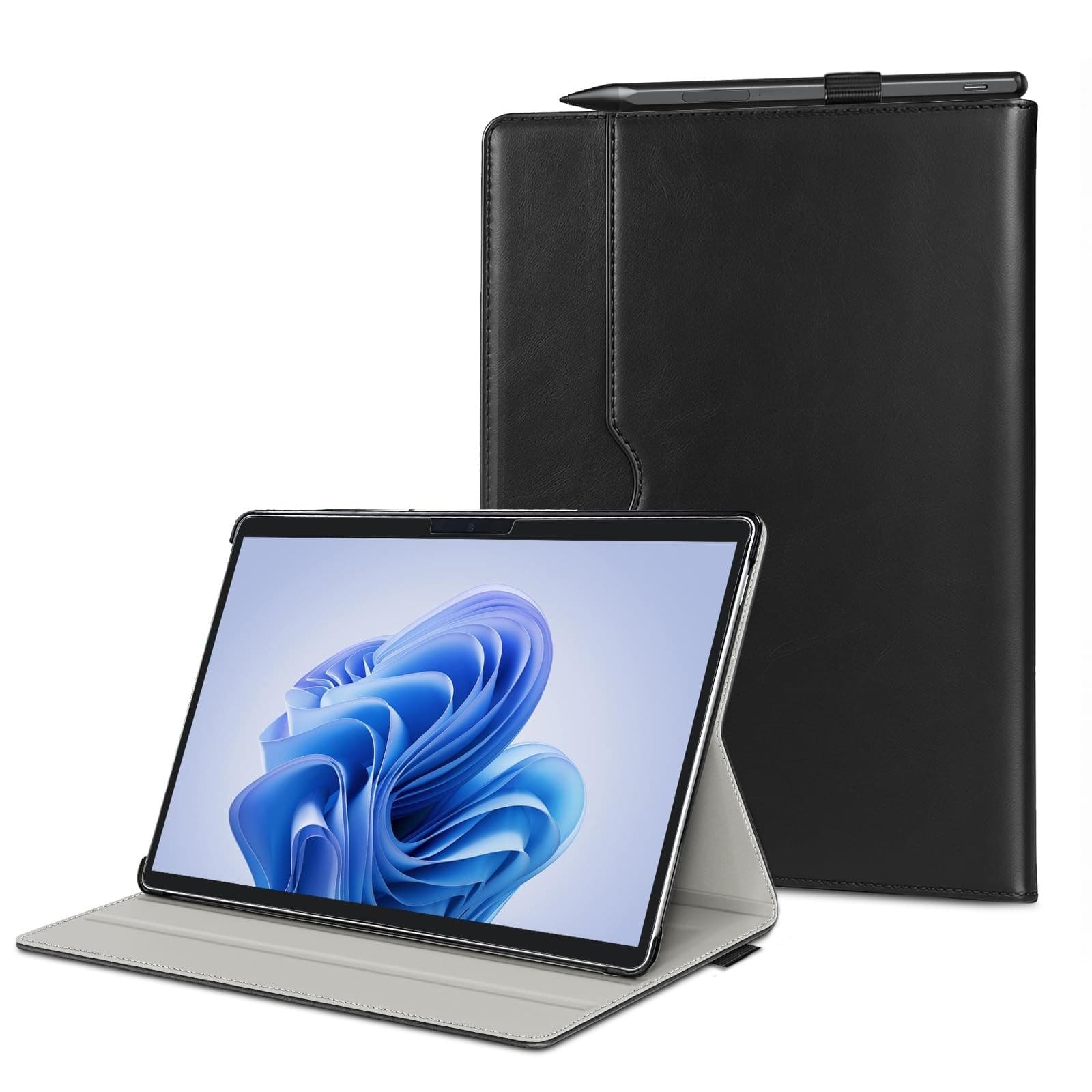 SSS·GRGB Case for Surface Pro 11/10/9/8, 13 Inch PU Leather Protective Cover wit - Image 1